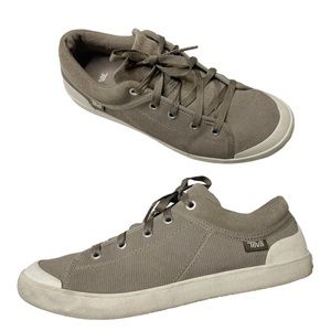 TEVA Freewheel Corduroy Sneakers Suede Mushroom Tan Flat Shoe Size 10 41 EUR